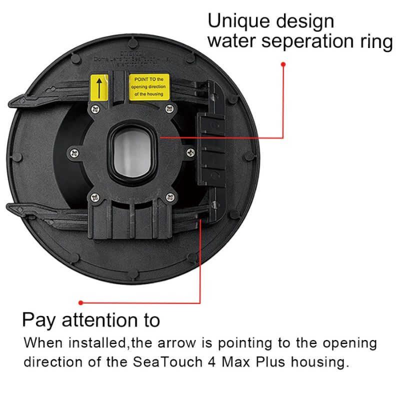 DIVEVOLK Dome Lens for SeaTouch 4 Max Underwater housing - Image 5