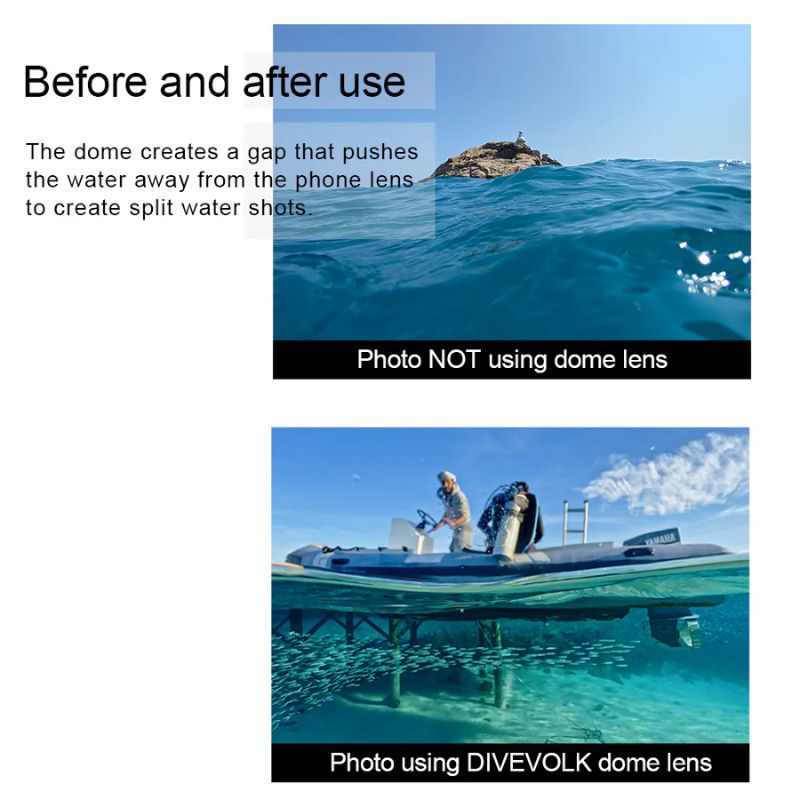 DIVEVOLK Dome Lens for SeaTouch 4 Max Underwater housing - Image 7